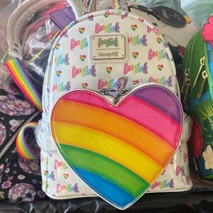 Lisa Frank Multicolor Heart Backpack